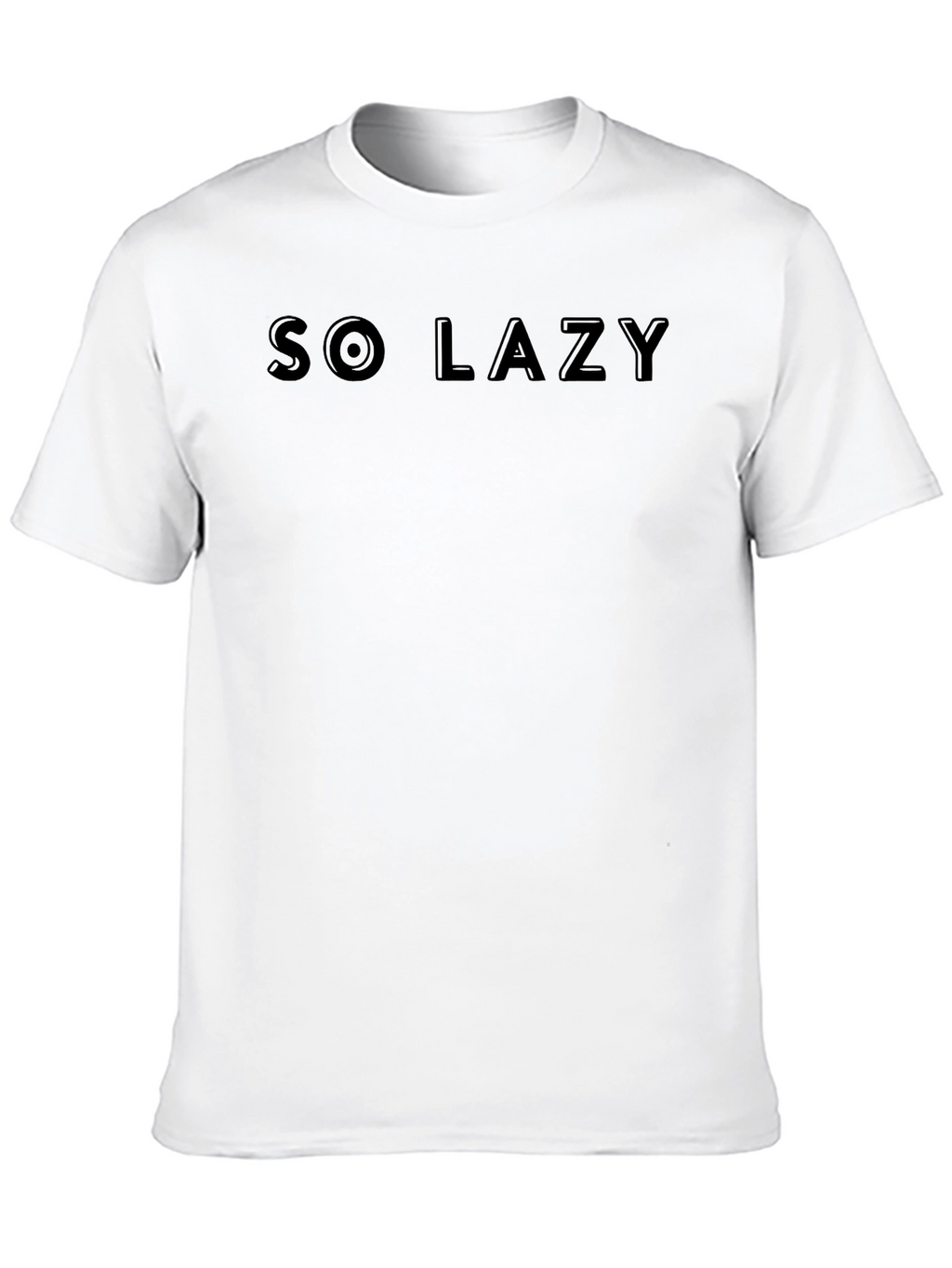 So Lazy Black T-Shirt - Comfortable Casual Wear