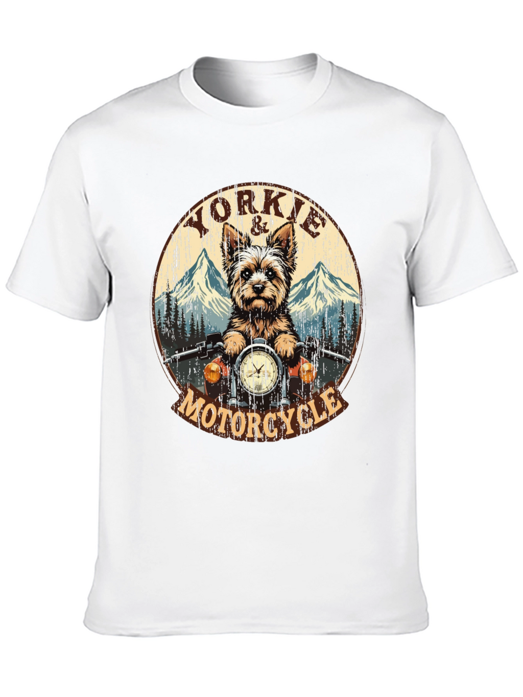 Yorkie Motorcycle T-Shirt - Ride in Style!