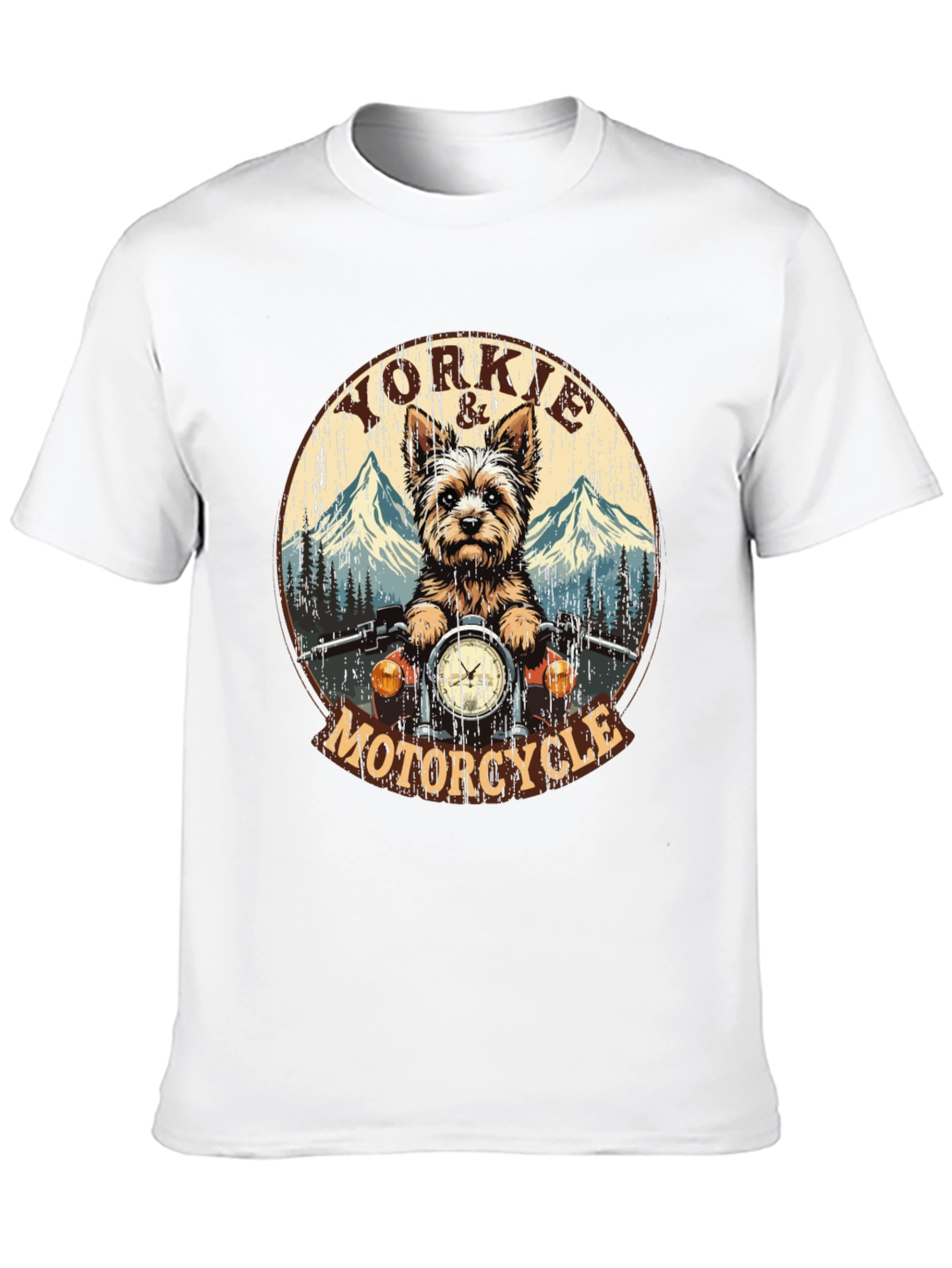 Yorkie Motorcycle T-Shirt - Ride in Style!
