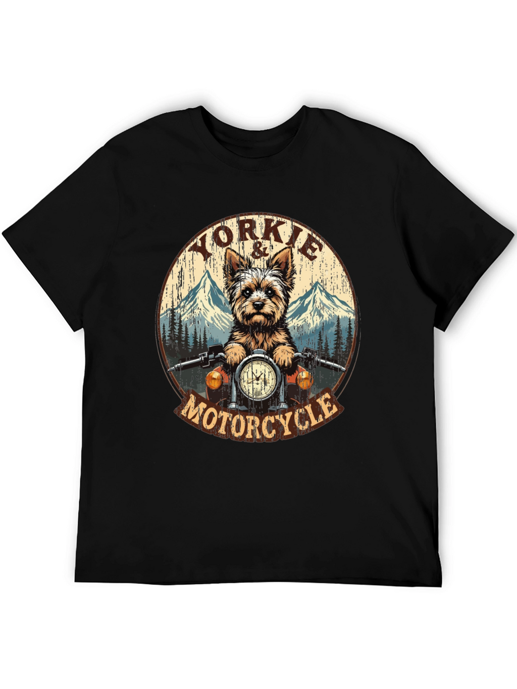 Yorkie Motorcycle T-Shirt - Ride in Style!