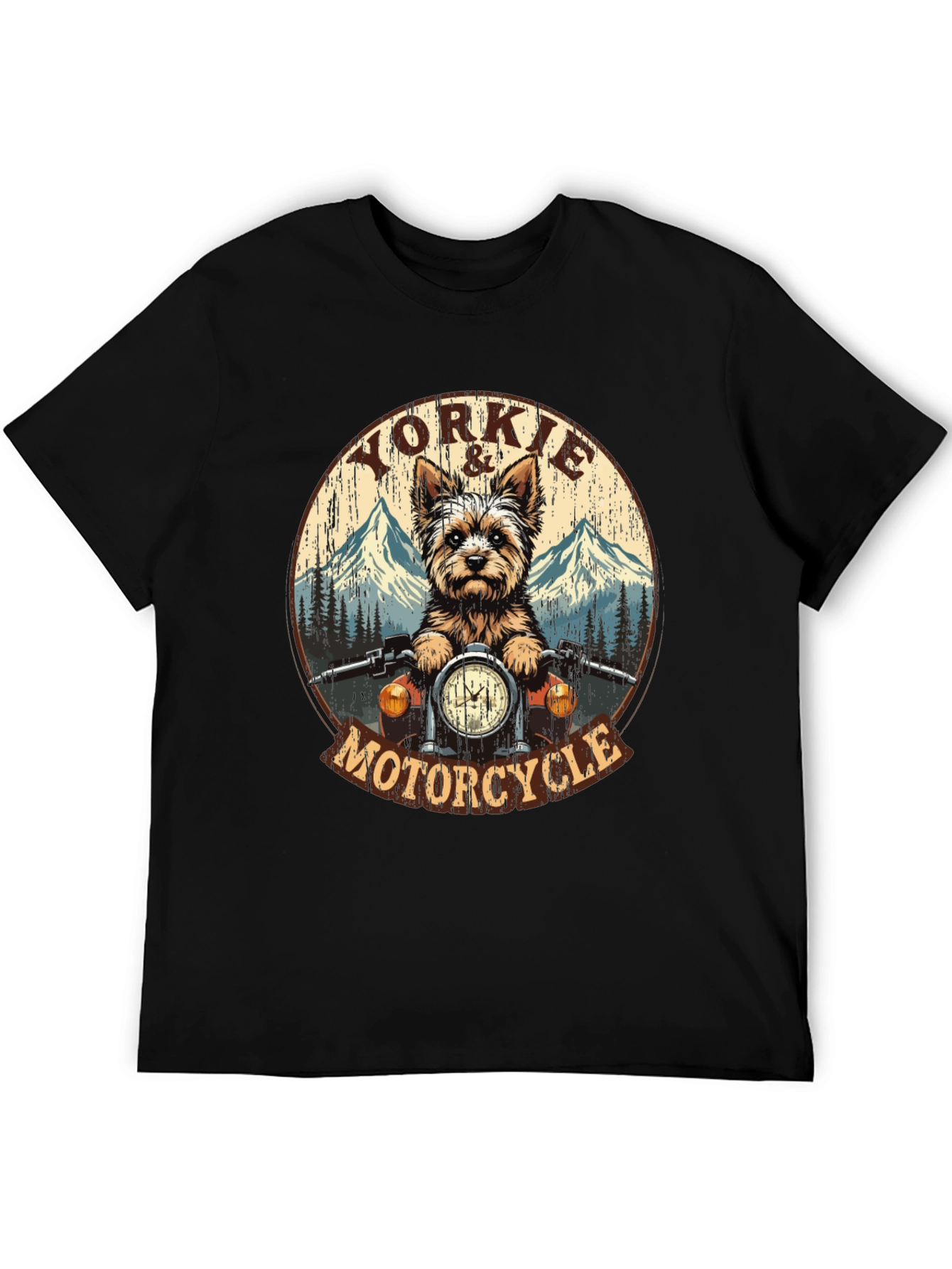 Yorkie Motorcycle T-Shirt - Ride in Style!