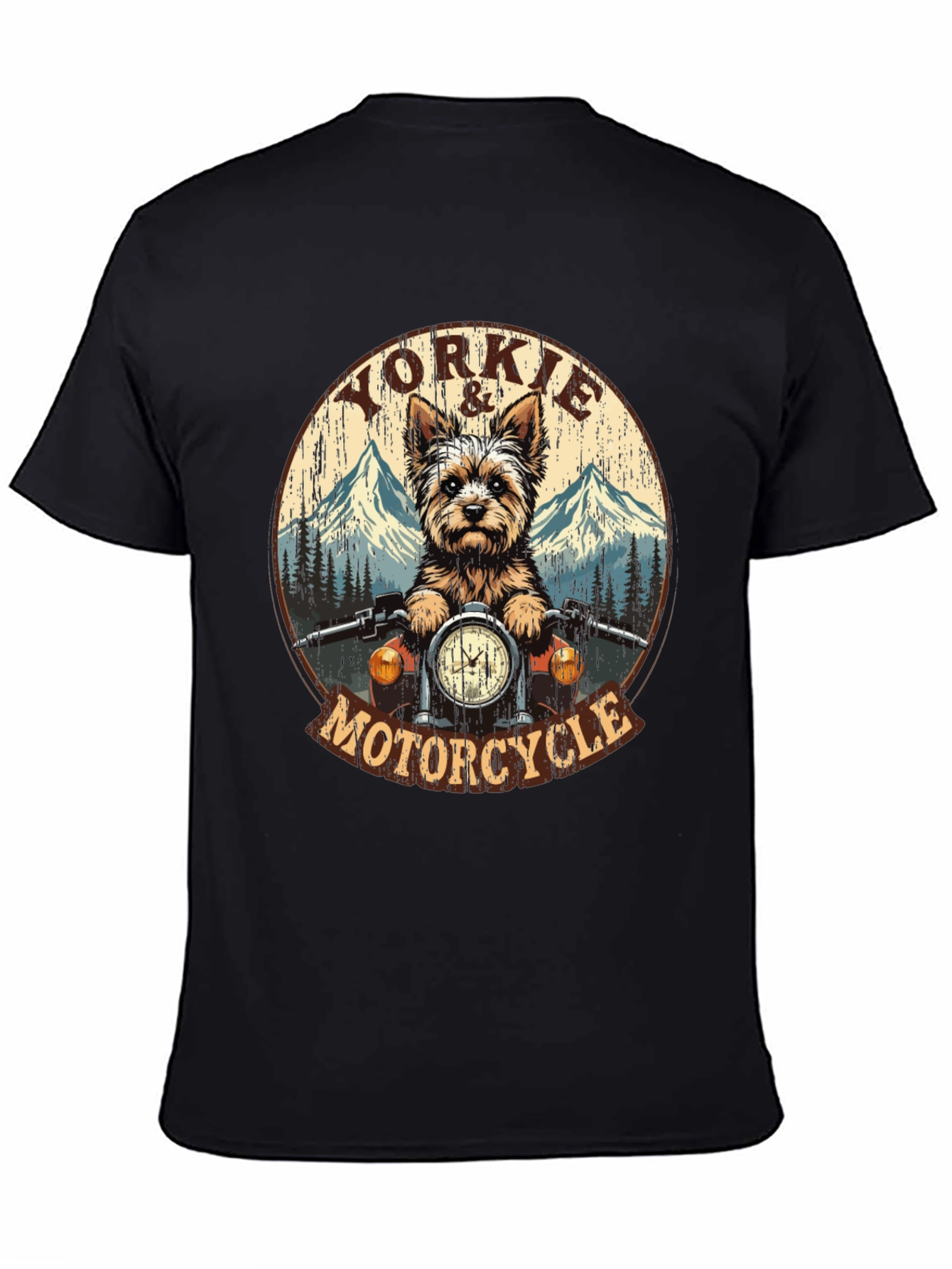 Yorkie Motorcycle T-Shirt - Ride in Style!