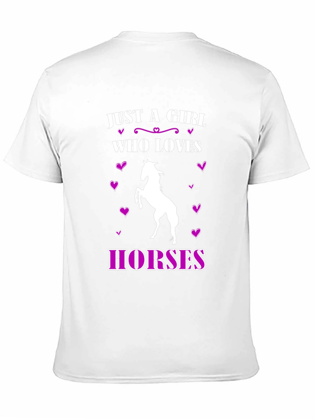 Girl Who Loves Horses Graphic T-Shirt