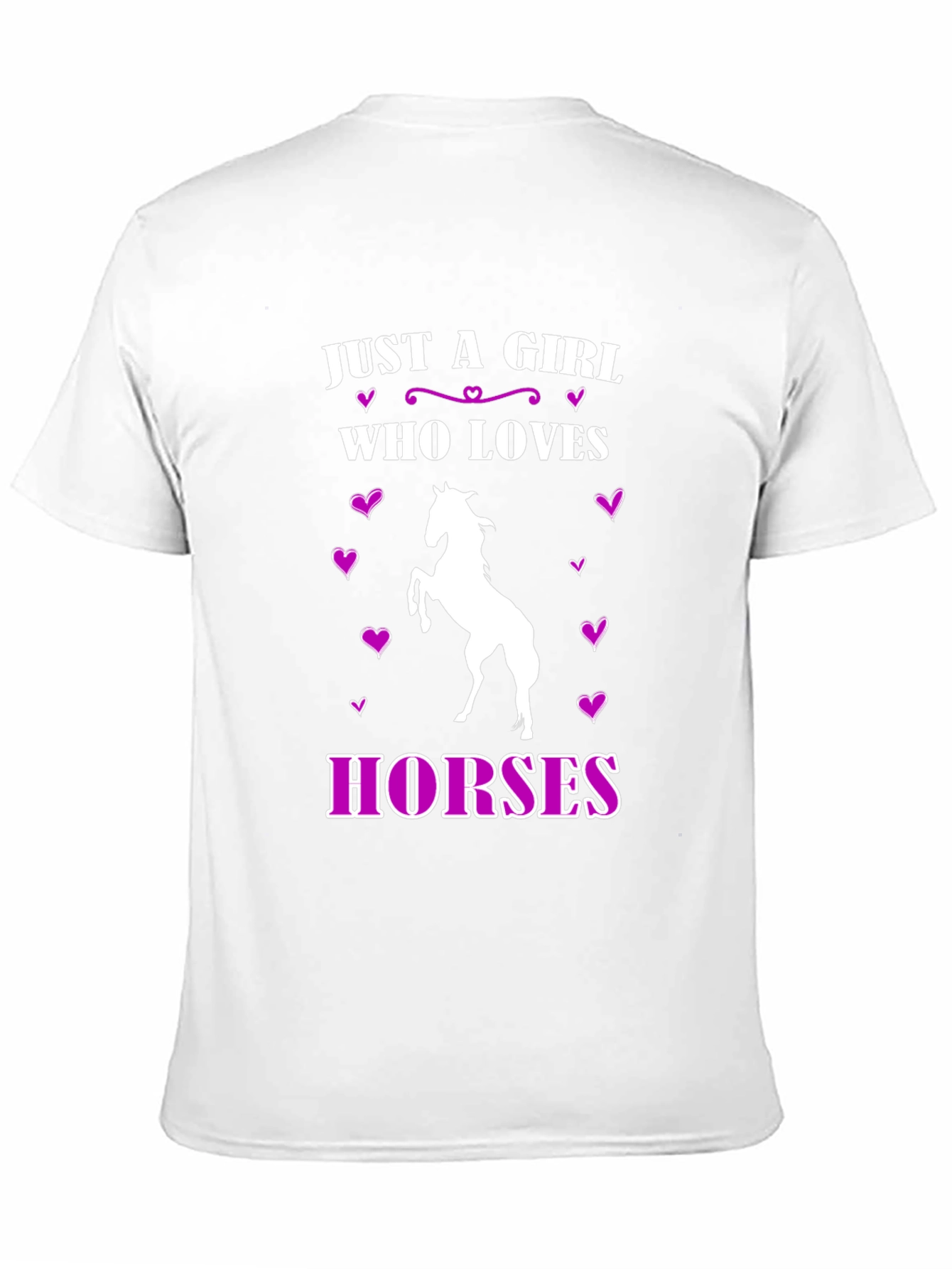 Girl Who Loves Horses Graphic T-Shirt