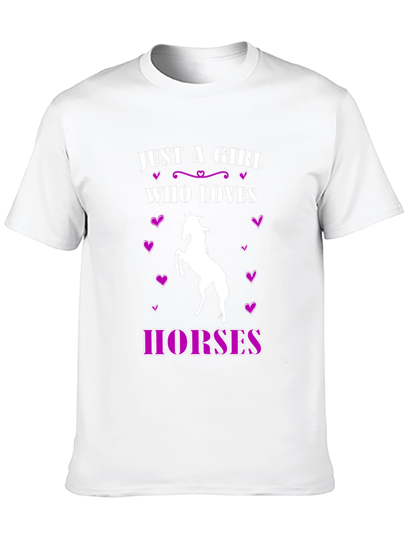 Girl Who Loves Horses Graphic T-Shirt