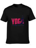 Yoga Is My Routine Graphic T-Shirt