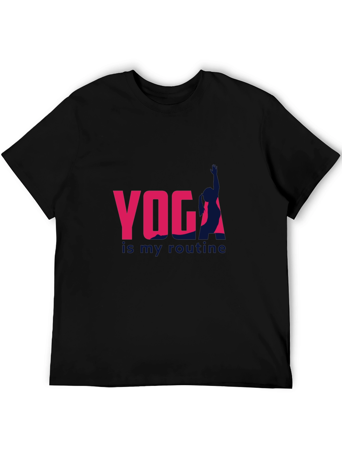Yoga Is My Routine Graphic T-Shirt