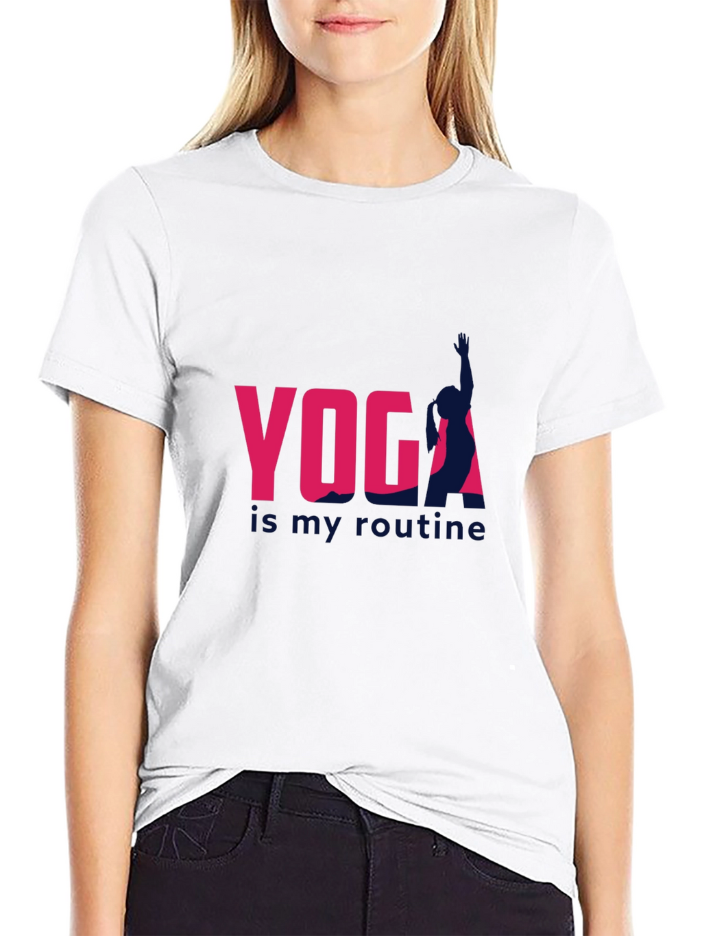 Yoga Is My Routine Graphic T-Shirt