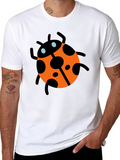 Ladybug Graphic Tee - Mens Black T-Shirt