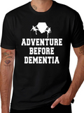 Adventure Before Dementia Black Graphic Tee