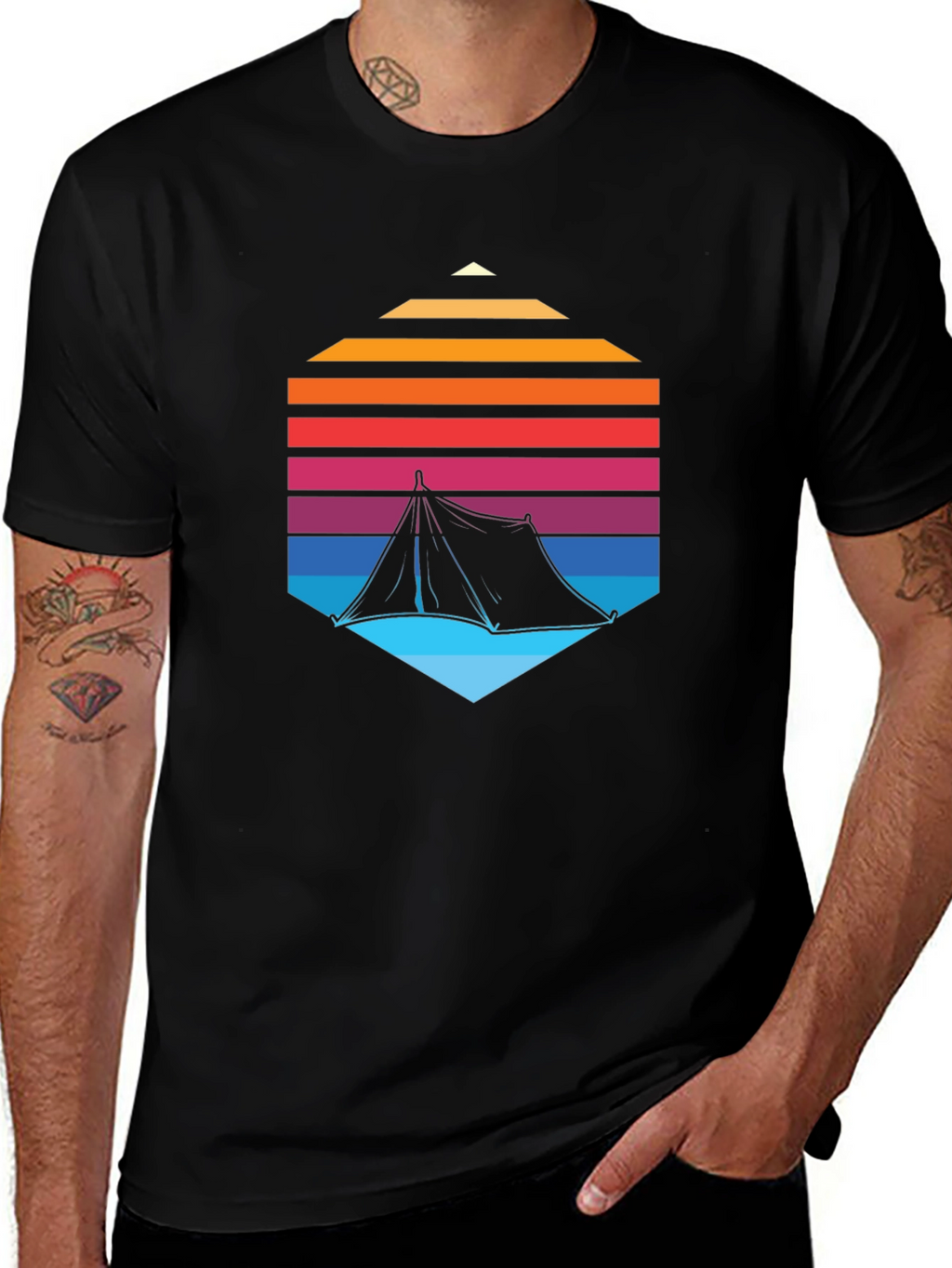 Retro Camping Tent T-Shirt