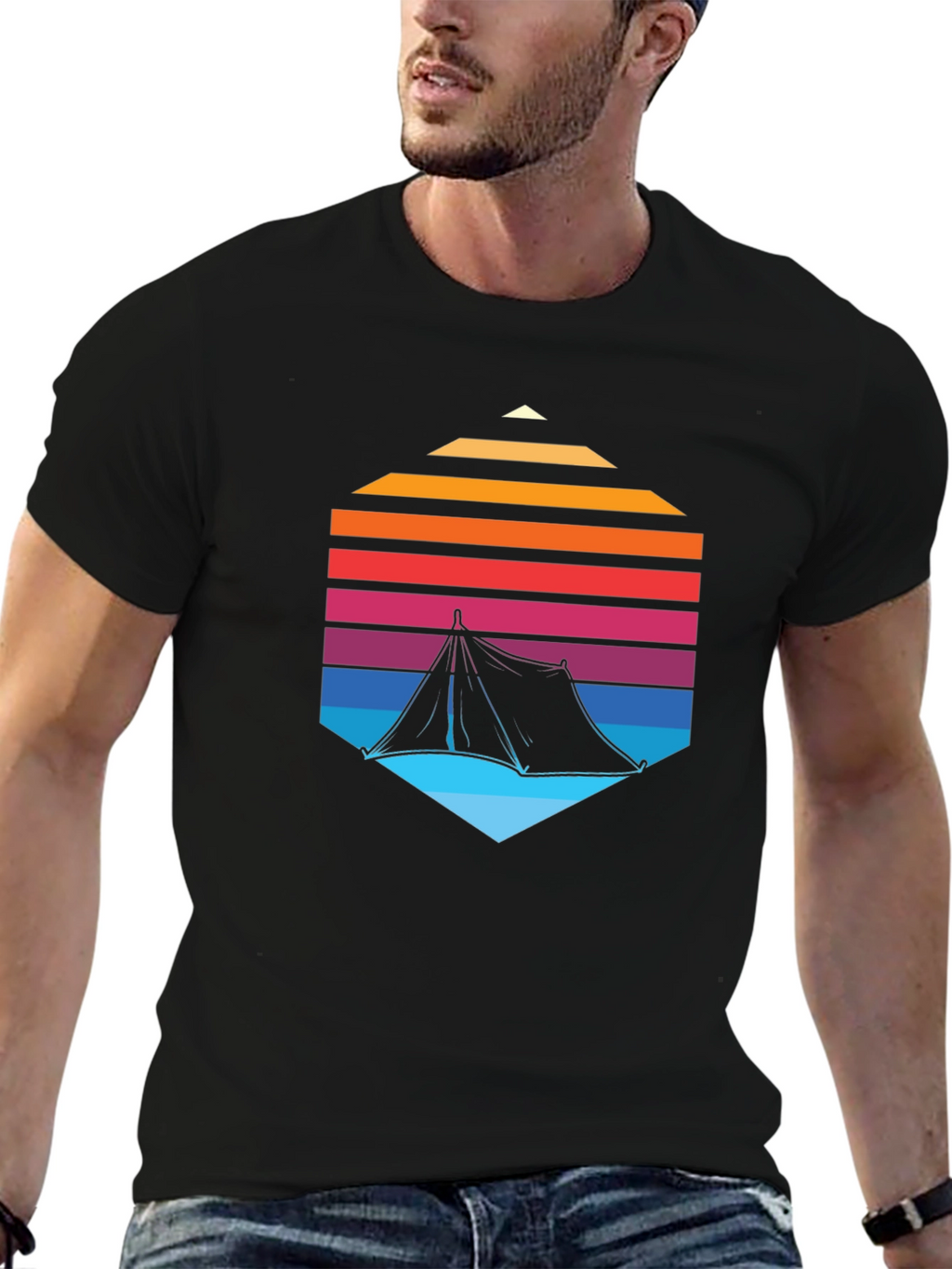 Retro Camping Tent T-Shirt