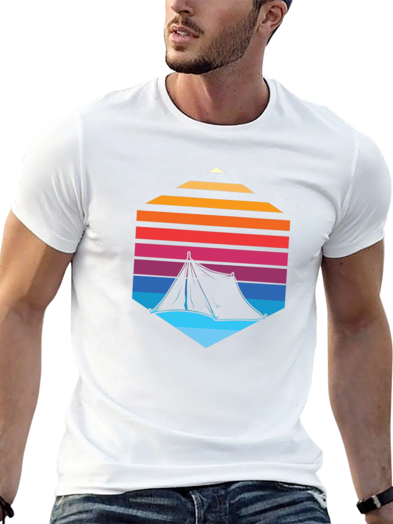 Retro Camping Tent T-Shirt