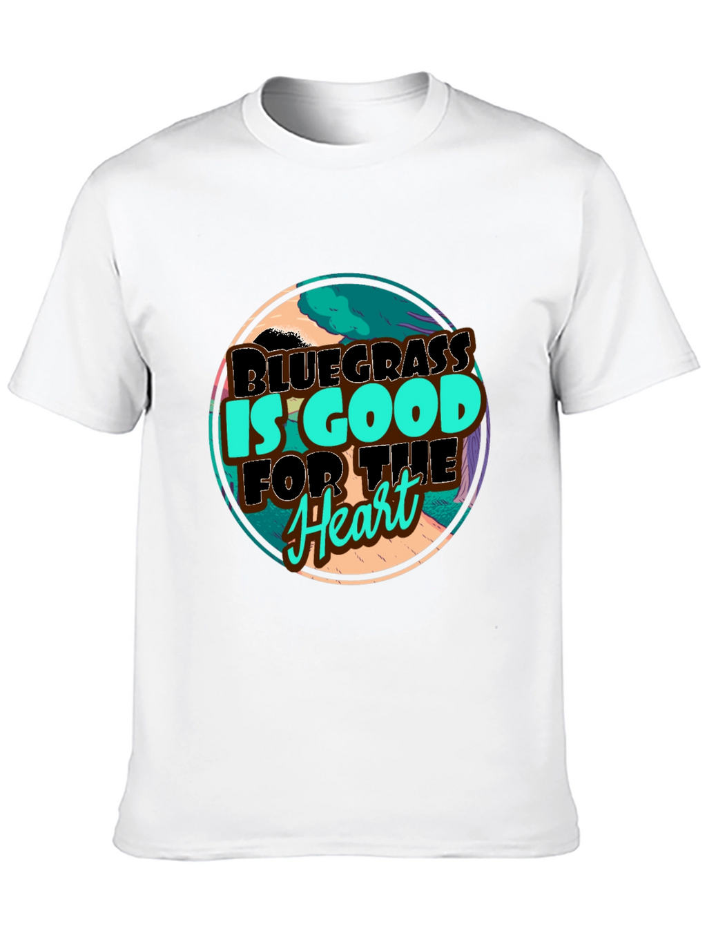 Bluegrass is Good For The Heart Black T-Shirt