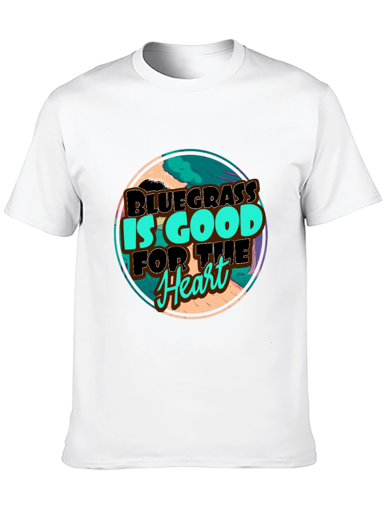 Bluegrass is Good For The Heart Black T-Shirt
