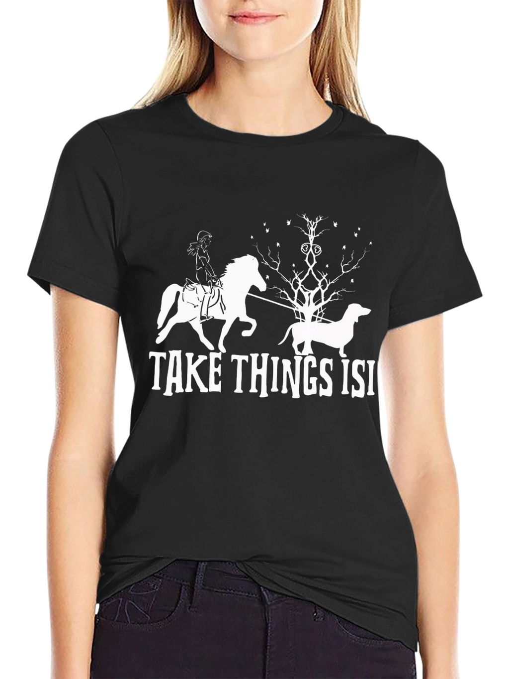 Take Things Isi Tee - Novelty Graphic T-Shirt