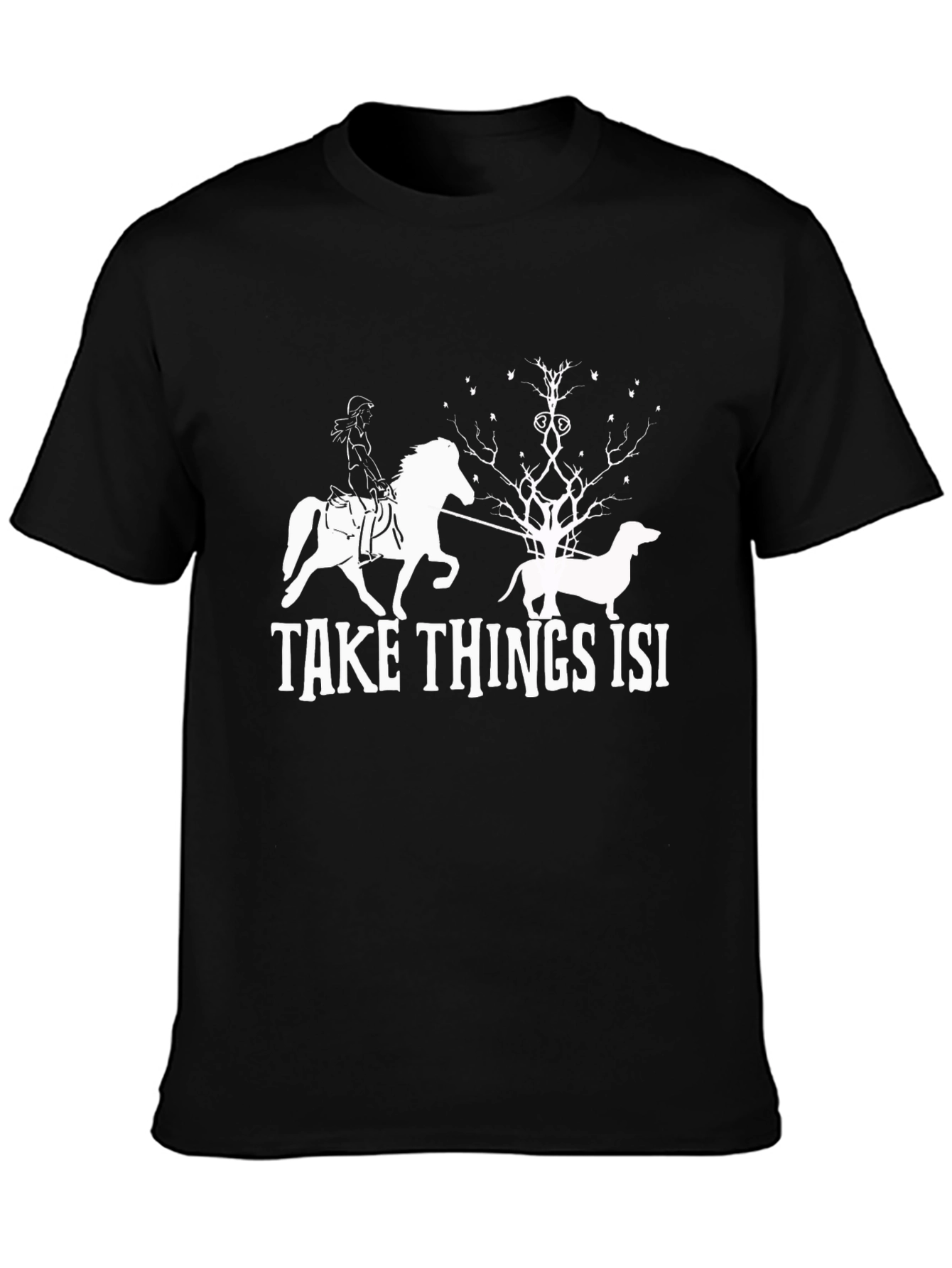 Take Things Isi Tee - Novelty Graphic T-Shirt