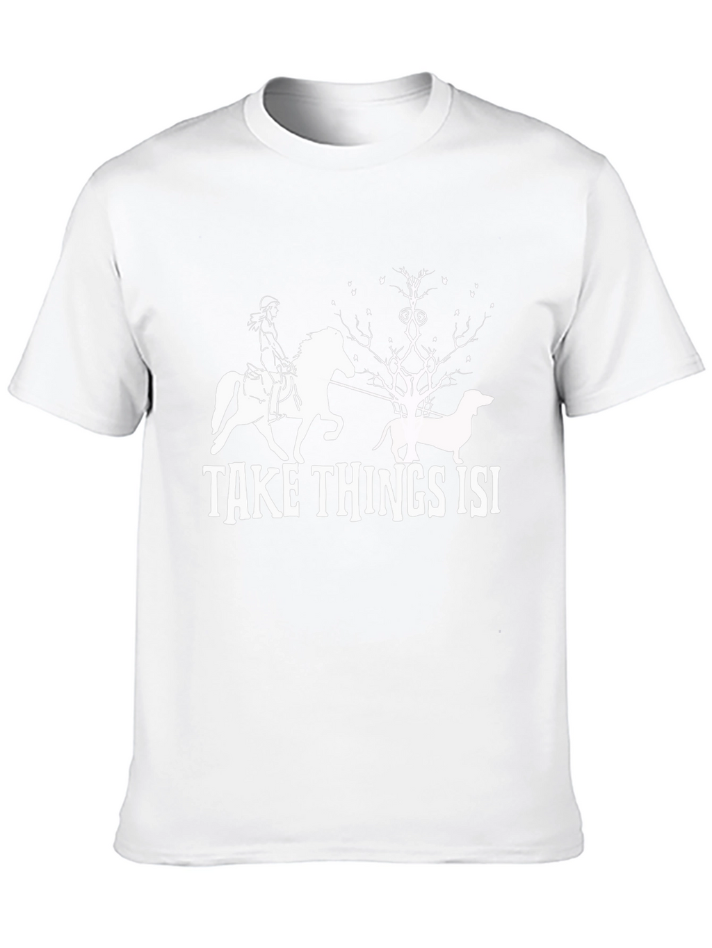 Take Things Isi Tee - Novelty Graphic T-Shirt