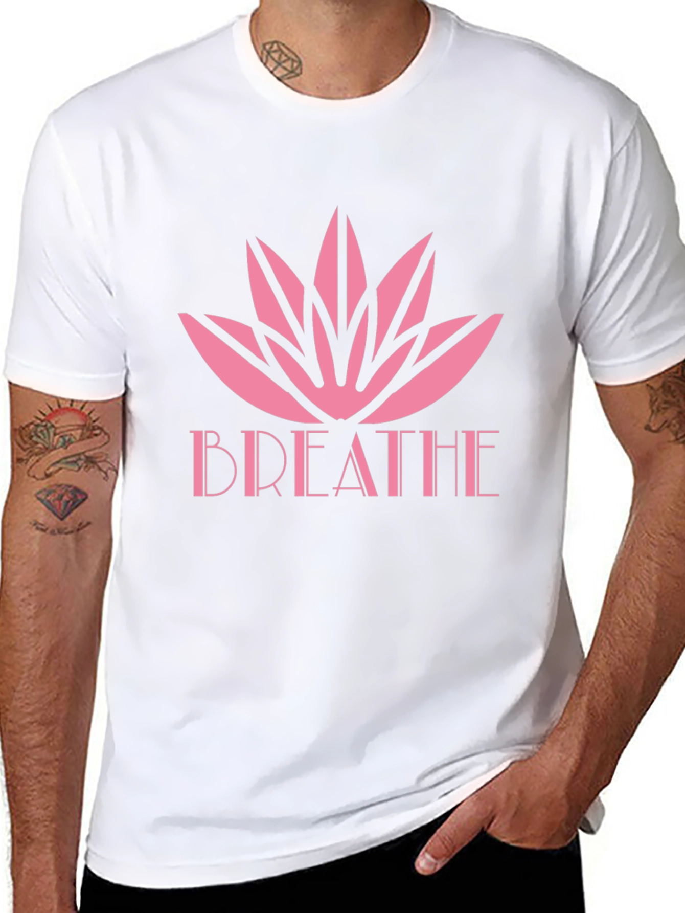 Breathe Lotus Graphic Tee