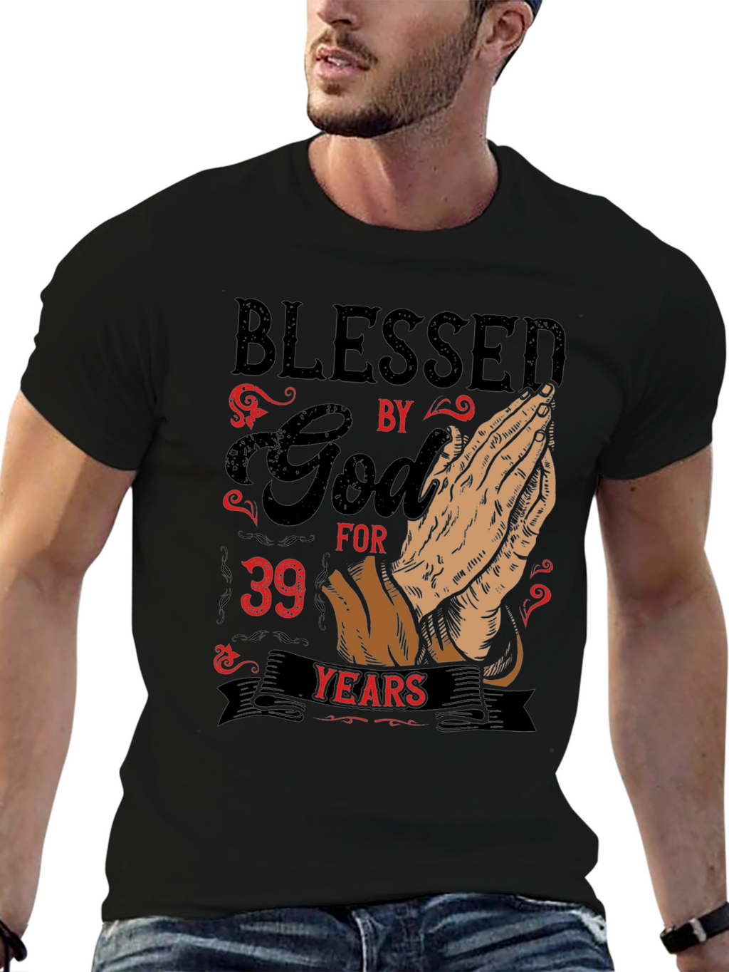 Blessed By God For 39 Years Graphic T-Shirt