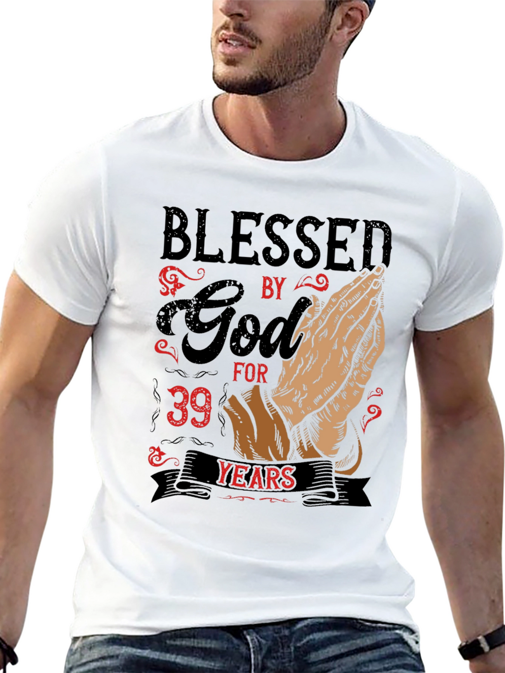 Blessed By God For 39 Years Graphic T-Shirt