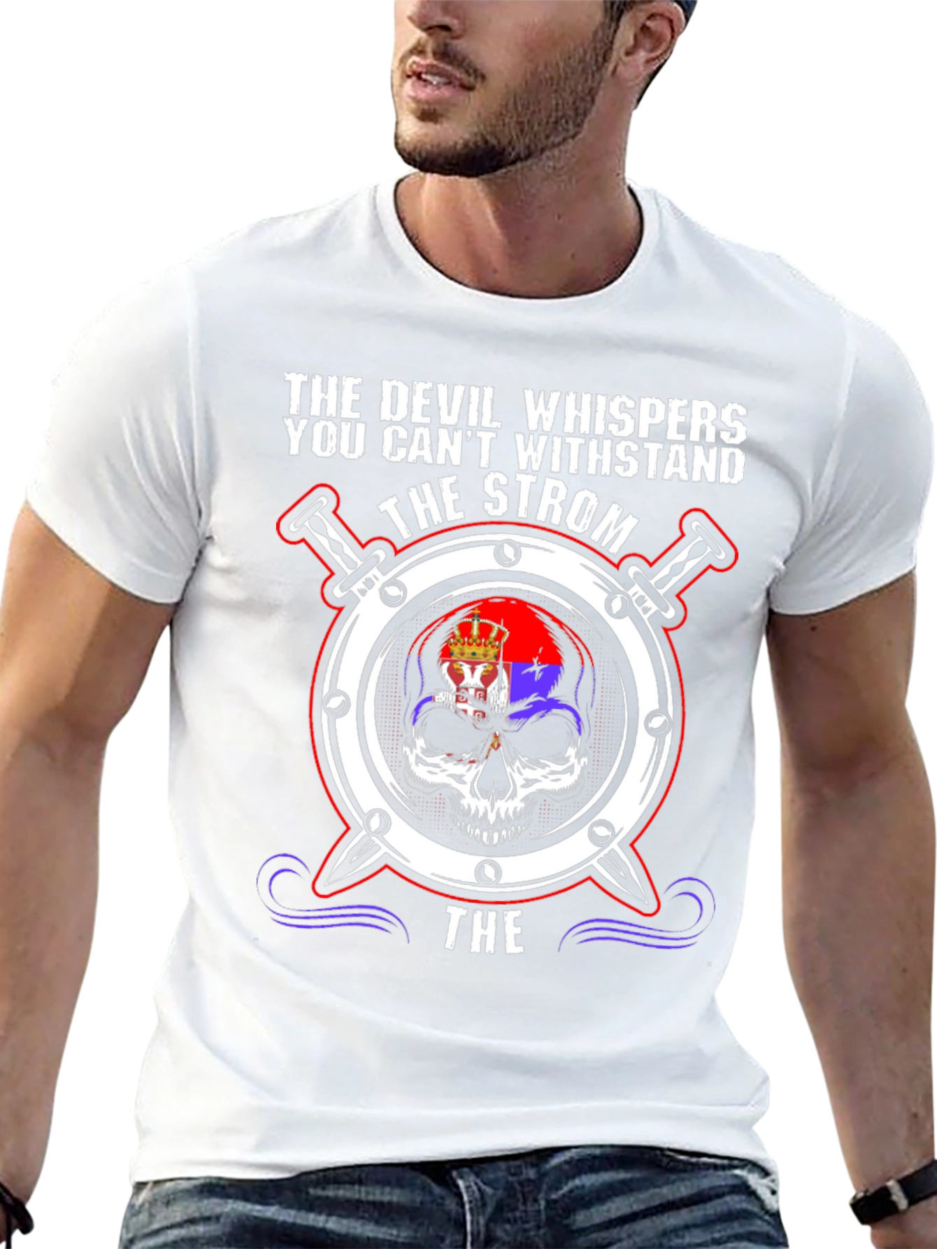 Devil Whispers Skull T-Shirt
