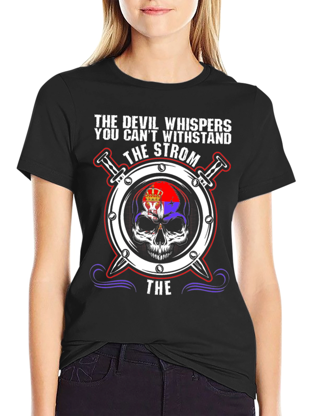 Devil Whispers Skull T-Shirt