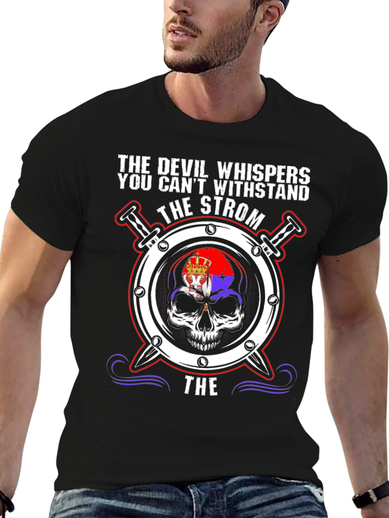 Devil Whispers Skull T-Shirt