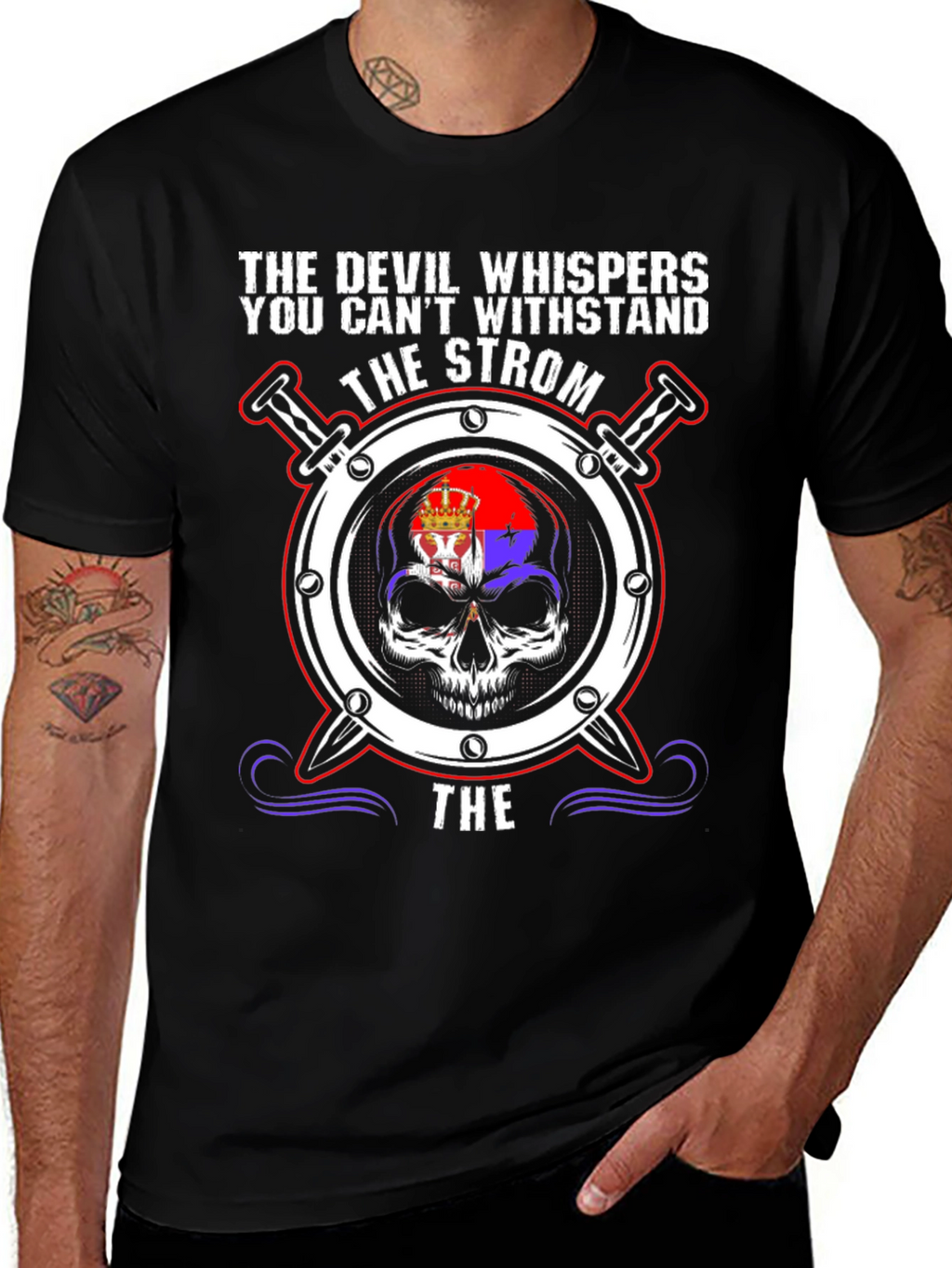 Devil Whispers Skull T-Shirt