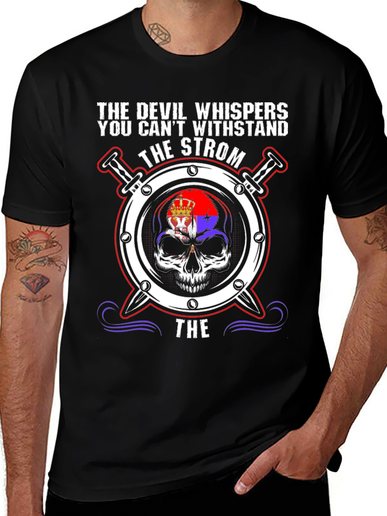 Devil Whispers Skull T-Shirt