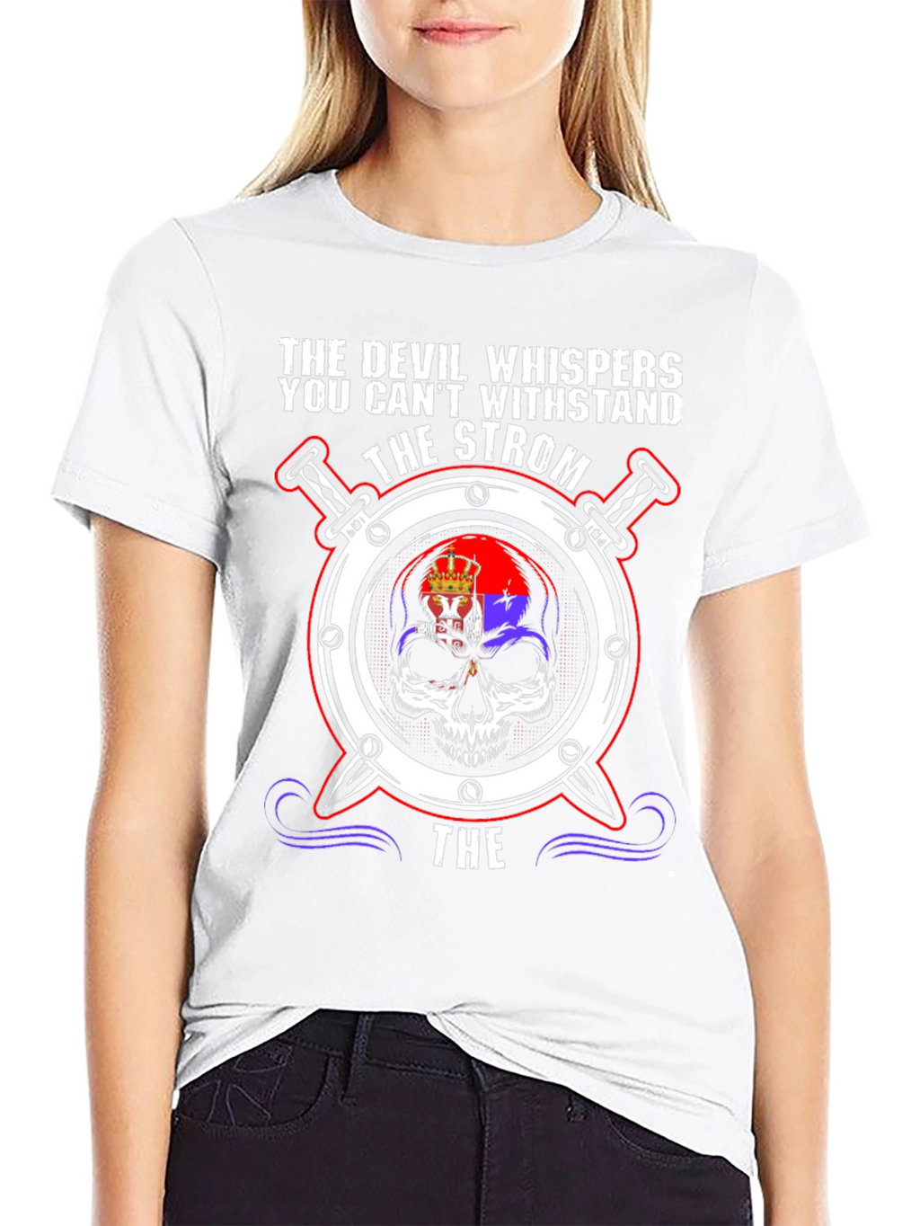 Devil Whispers Skull T-Shirt