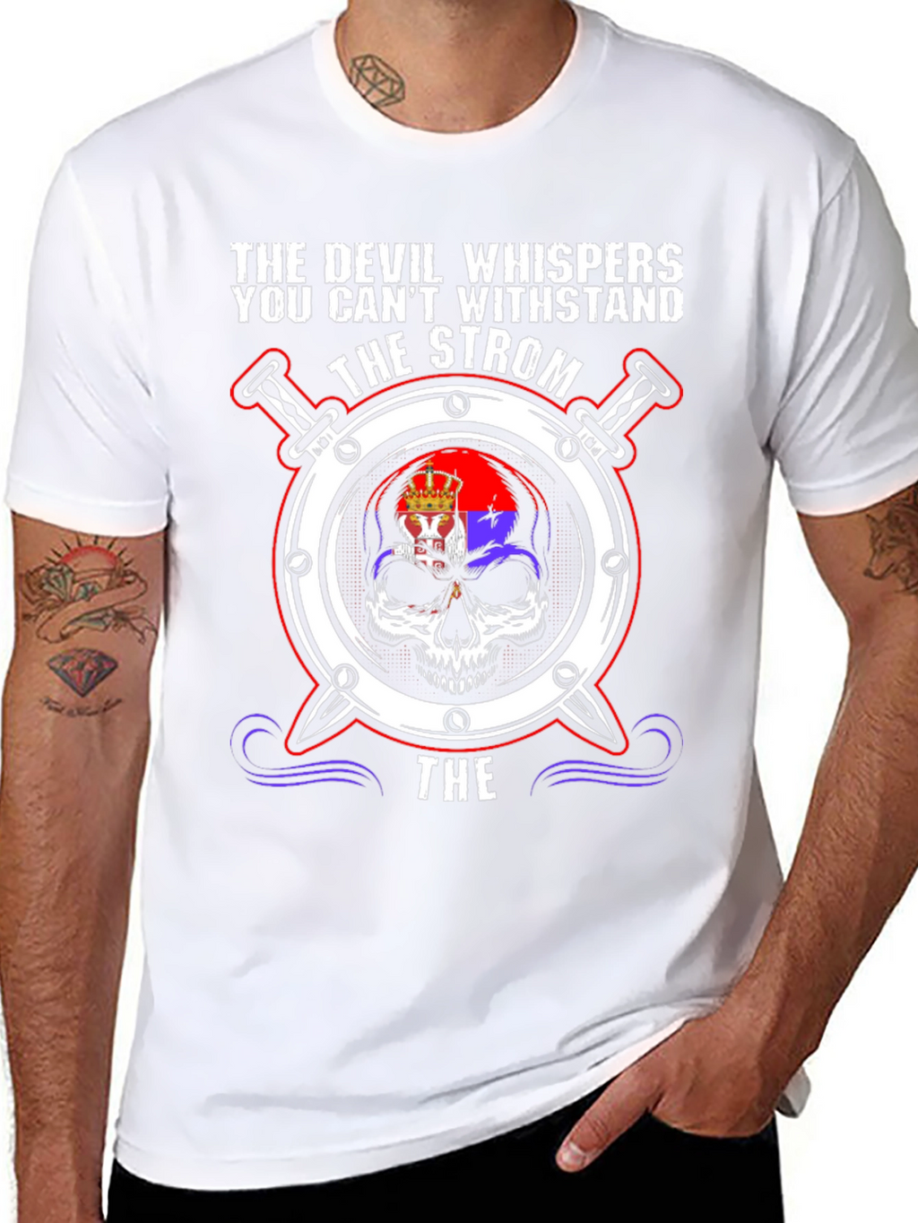 Devil Whispers Skull T-Shirt