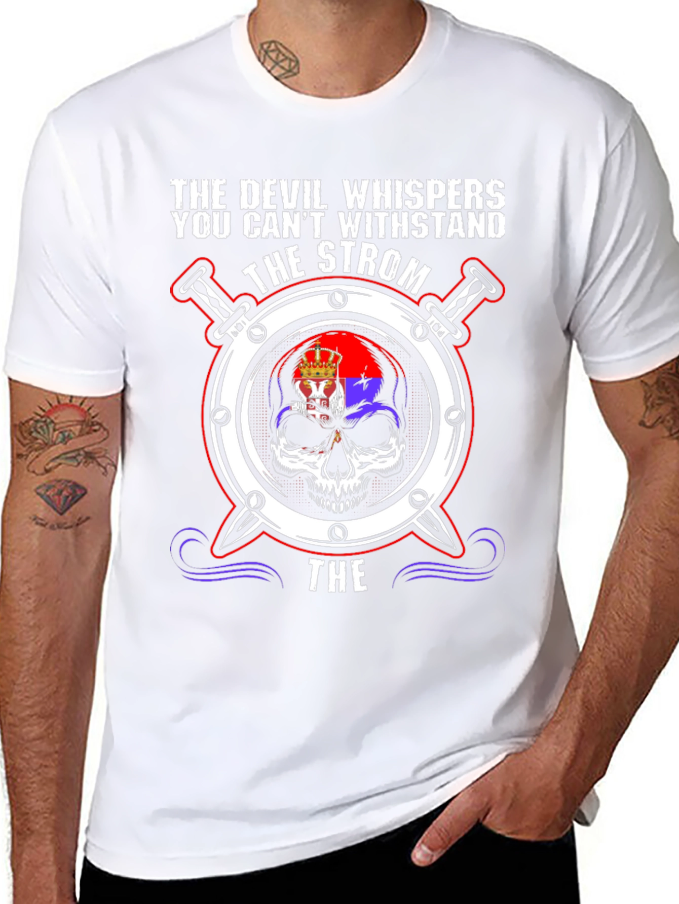 Devil Whispers Skull T-Shirt
