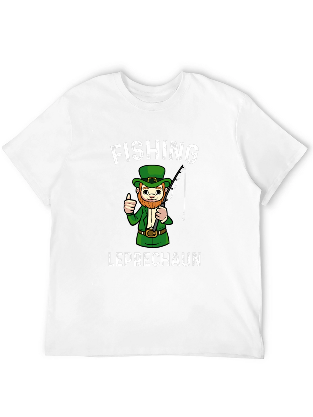 Fishing Leprechaun Graphic T-Shirt