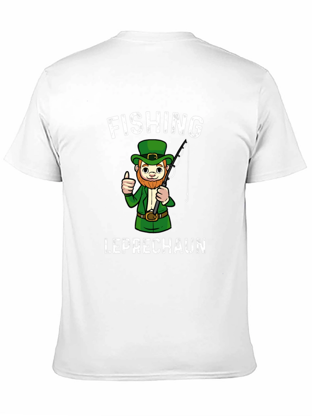 Fishing Leprechaun Graphic T-Shirt