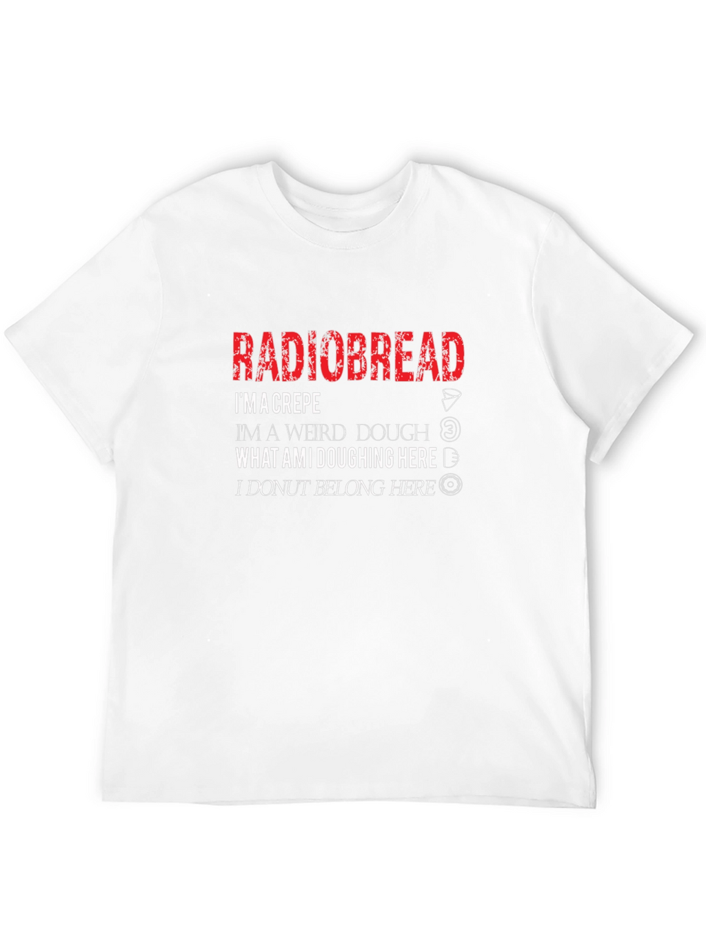 Radiobread Doughing Pun Black T-Shirt