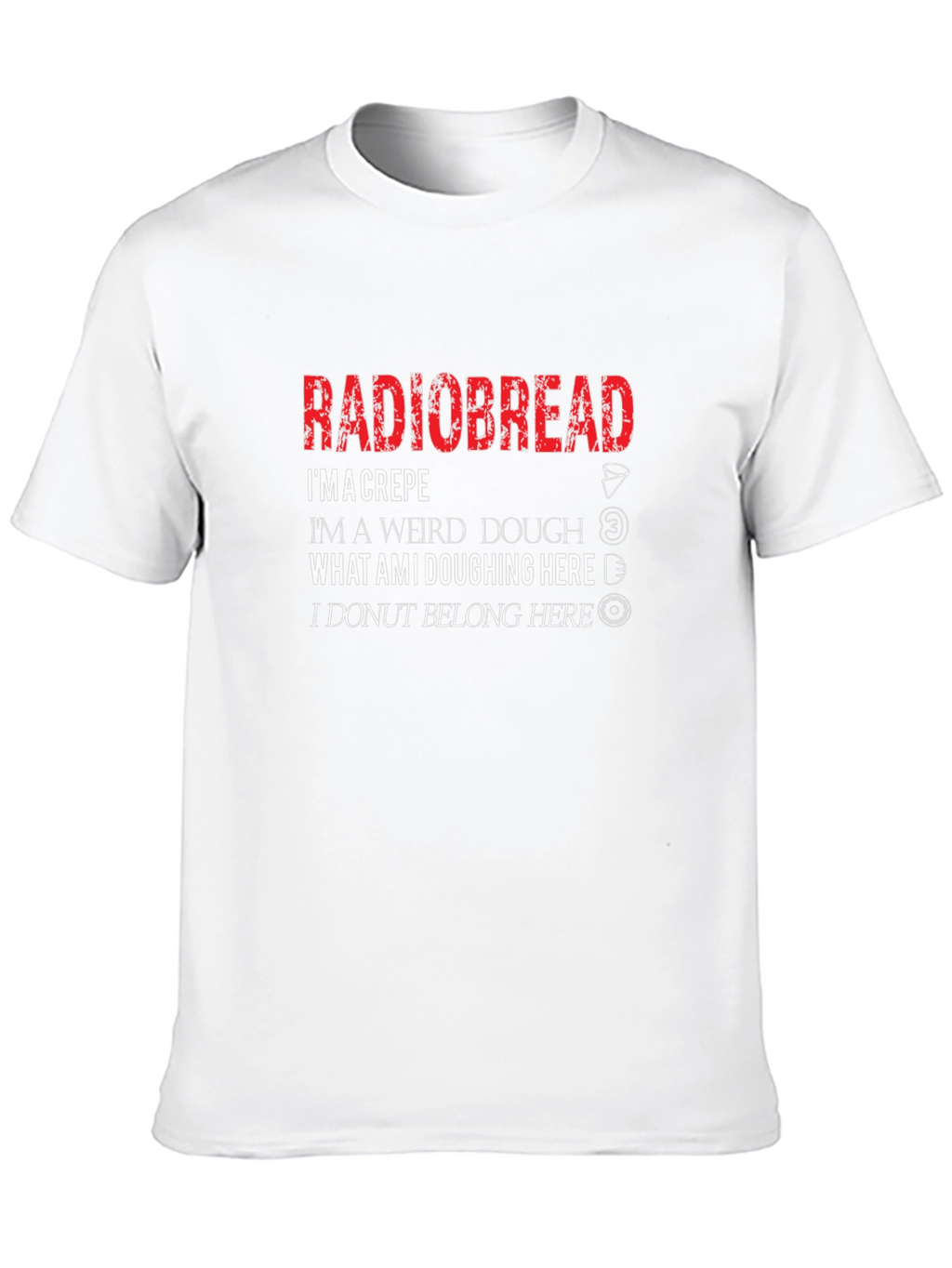 Radiobread Doughing Pun Black T-Shirt