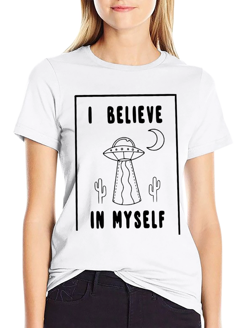 I Believe T-Shirt Alien UFO Graphic Tee