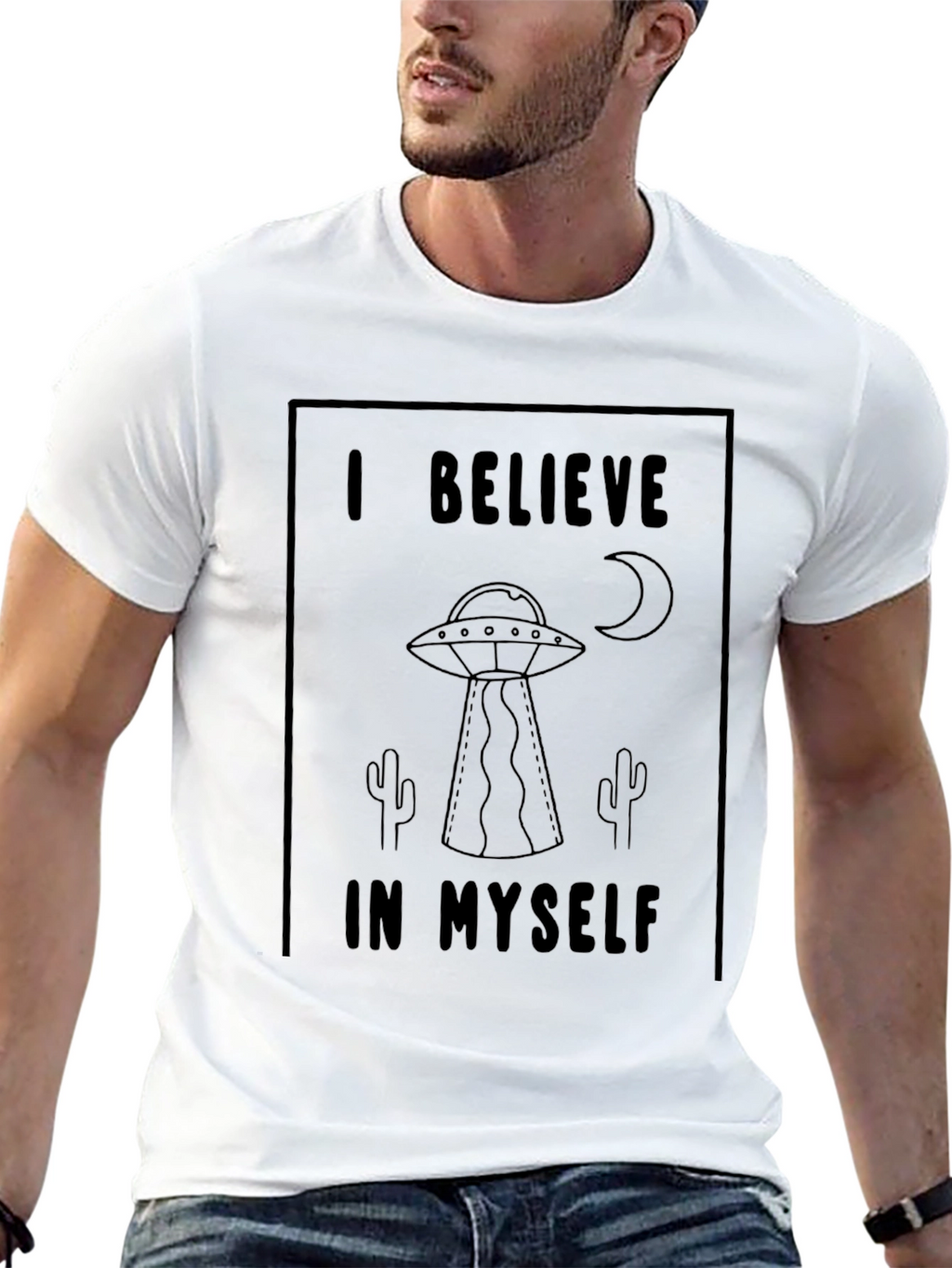 I Believe T-Shirt Alien UFO Graphic Tee