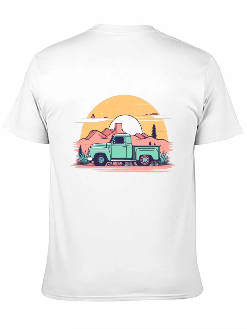 Retro Truck Graphic Tee - Black