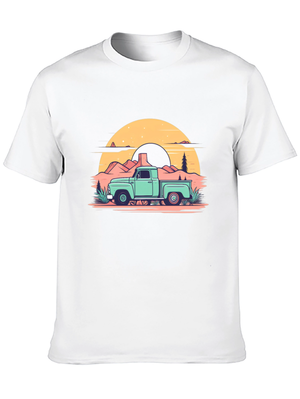 Retro Truck Graphic Tee - Black