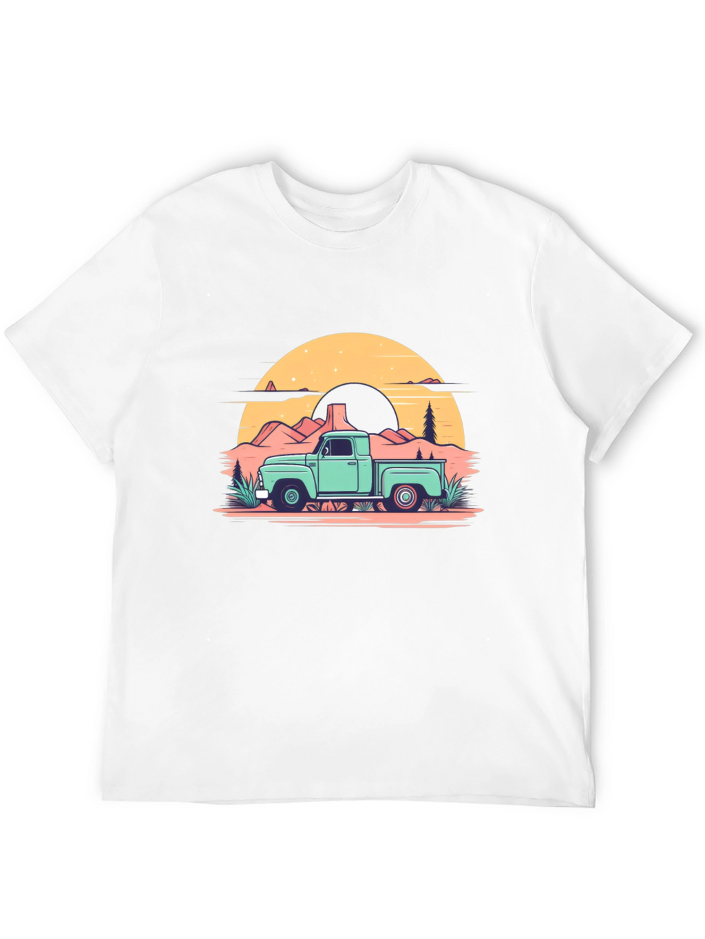Retro Truck Graphic Tee - Black
