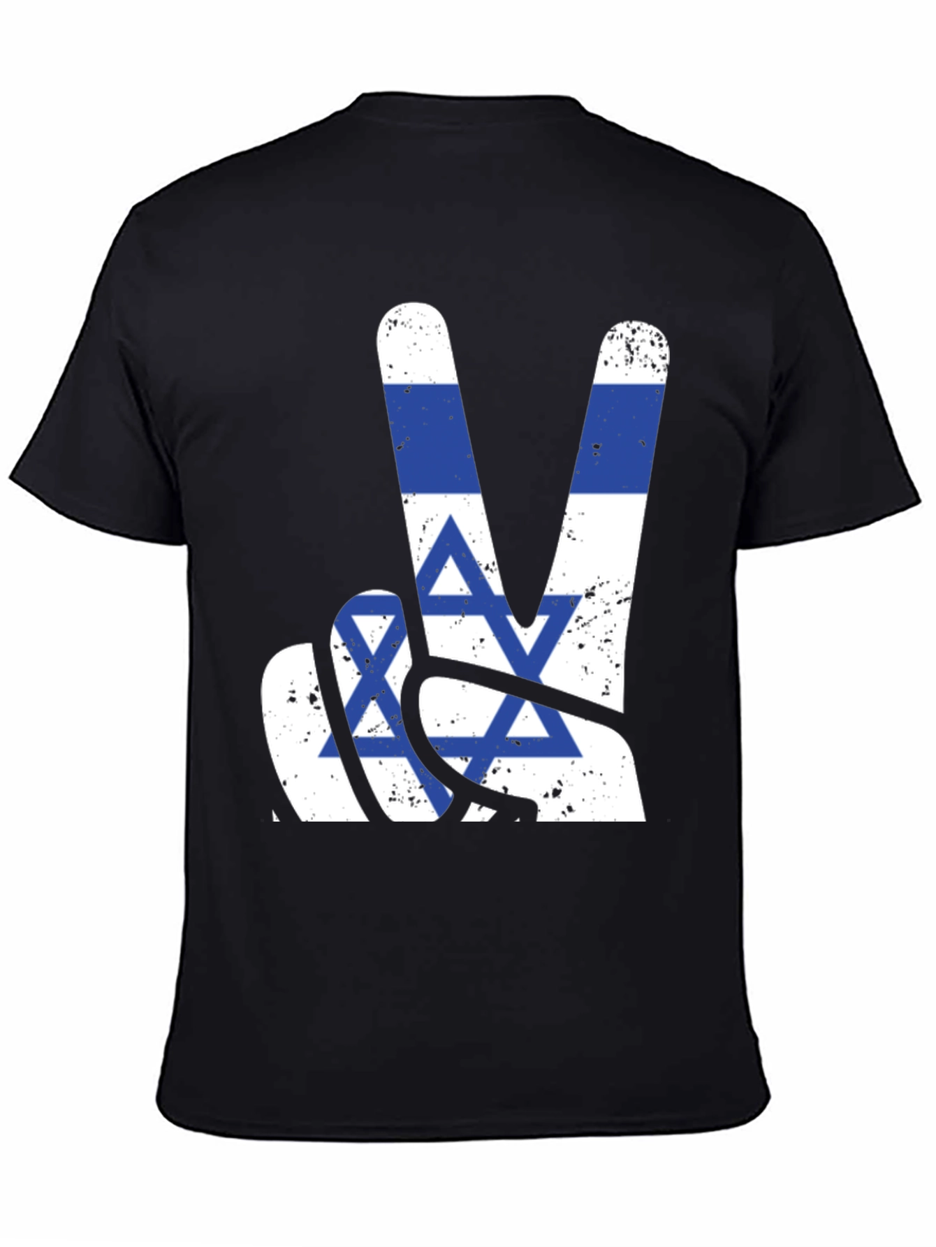 Israel Flag Peace Sign T-Shirt