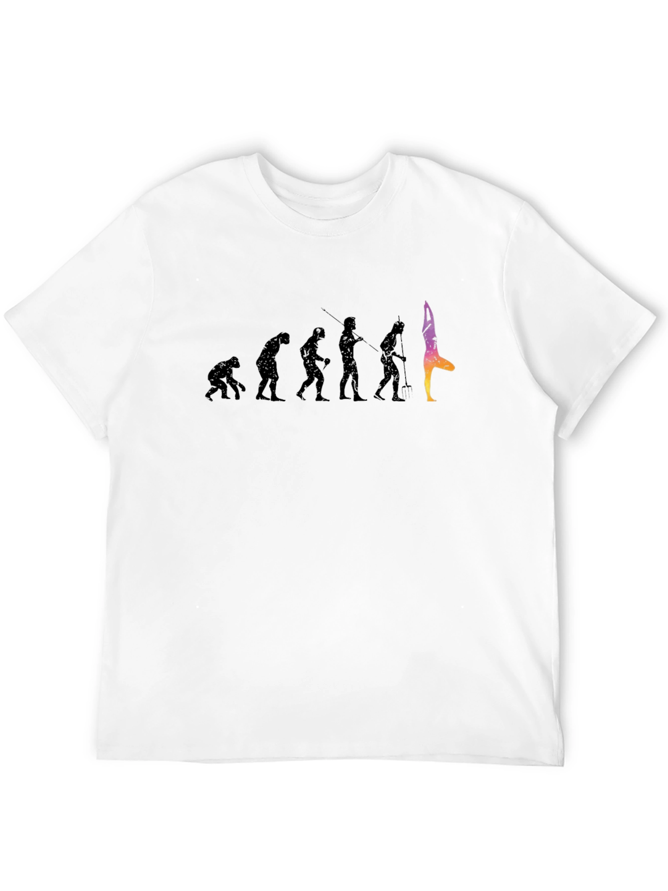 Evolution of Yoga Black T-Shirt