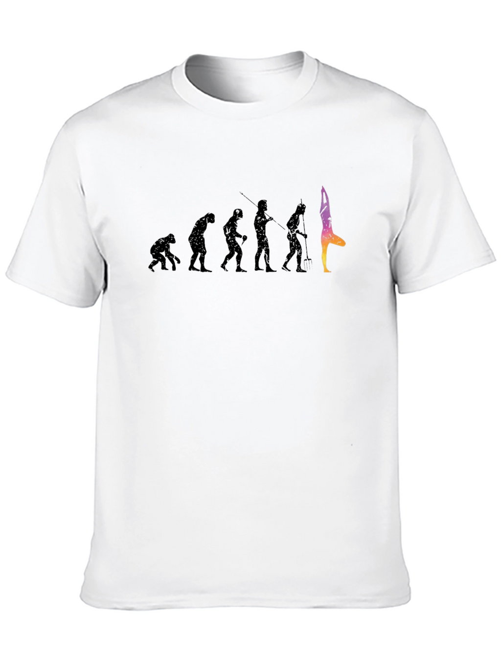 Evolution of Yoga Black T-Shirt