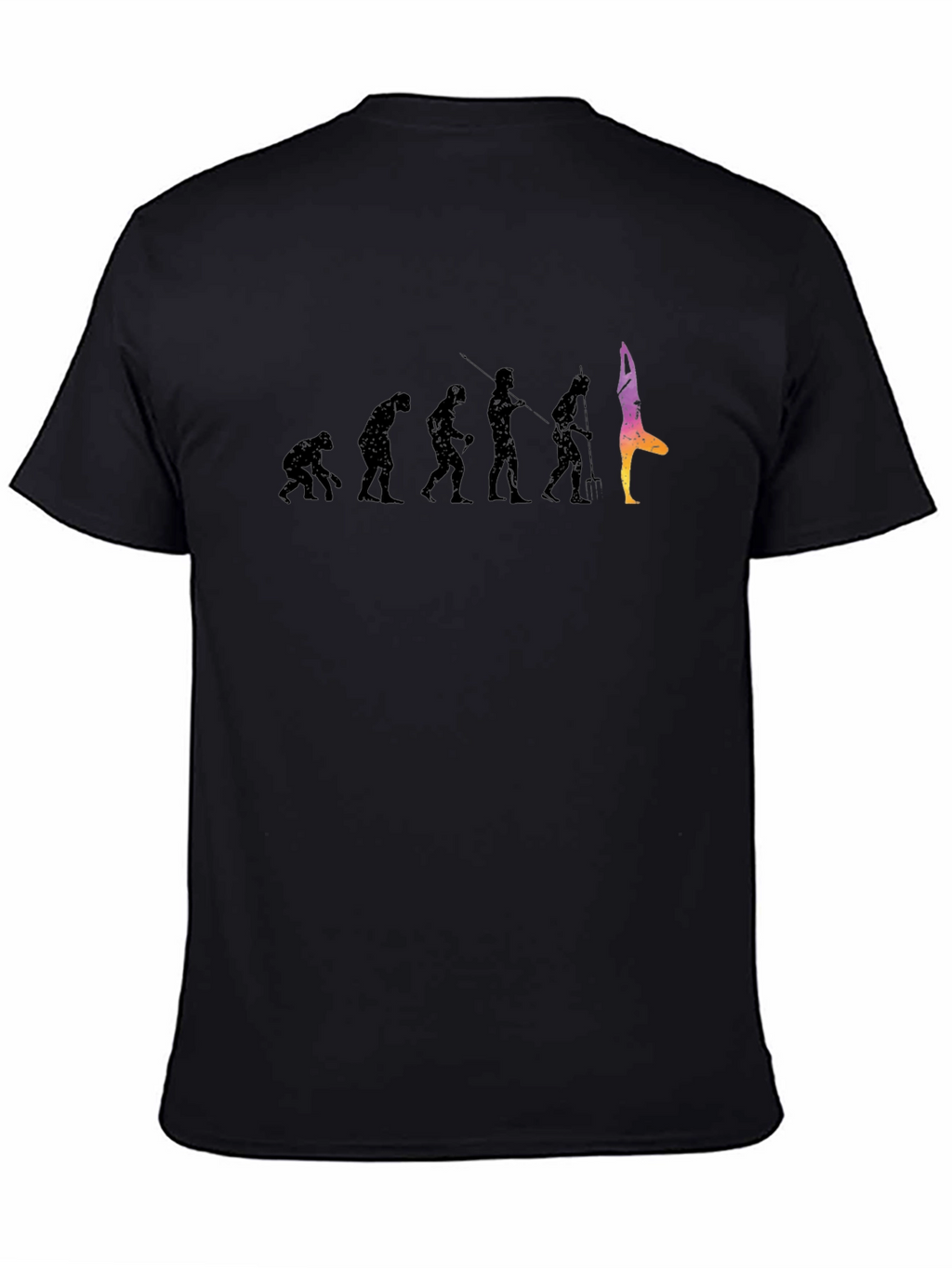 Evolution of Yoga Black T-Shirt