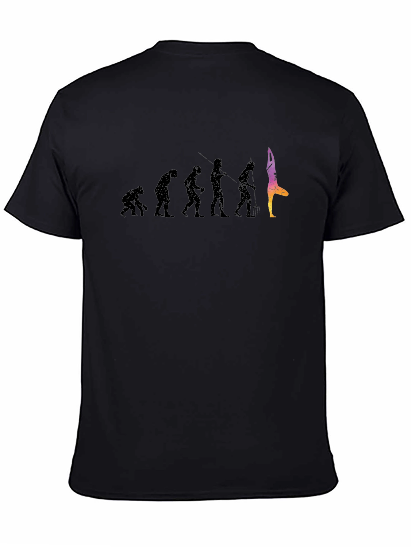 Evolution of Yoga Black T-Shirt