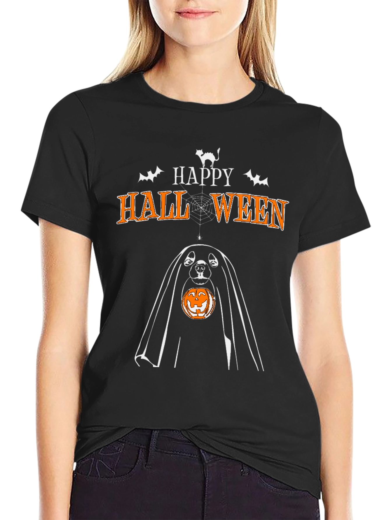 Happy Hallween Pig Ghost T-Shirt