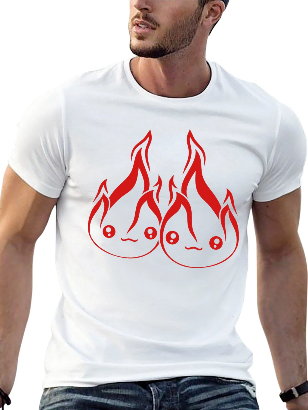 Calcifer Fire Spirit Graphic T-Shirt