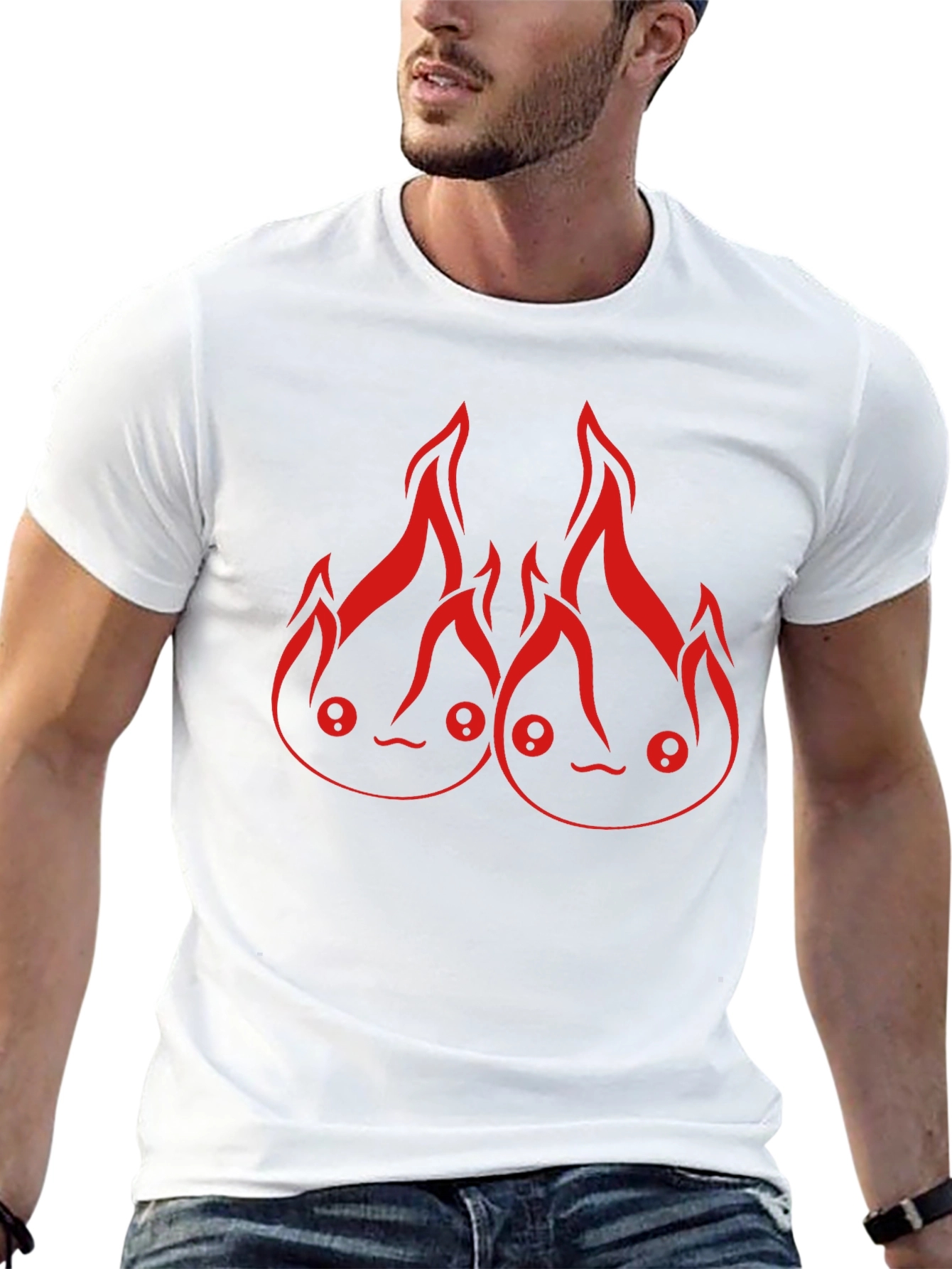 Calcifer Fire Spirit Graphic T-Shirt